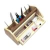 Ikee Design Caja de herramientas pequeña de madera natural_4