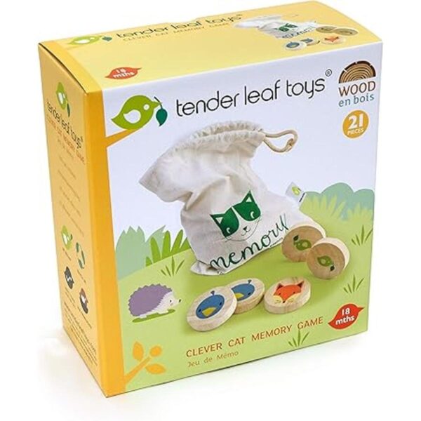 Tierna Leaf juguetes Clever gato juego de memoria con_2