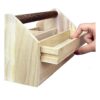Ikee Design Caja de herramientas pequeña de madera natural_5
