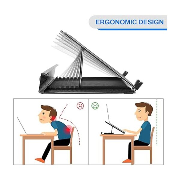 DESIGNA Soporte ajustable de malla de metal ventilado_2
