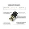 Antline 3157 7443 1156 1157 194 bombillas LED blancas_3