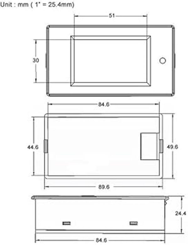 HiLetgo Pantalla LCD DC de 6.5100 V 020 A amperímetro