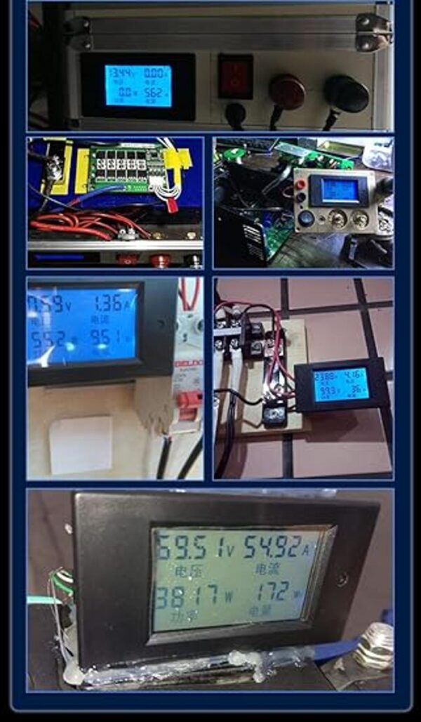 HiLetgo Pantalla LCD DC de 6.5100 V 020 A amperímetro