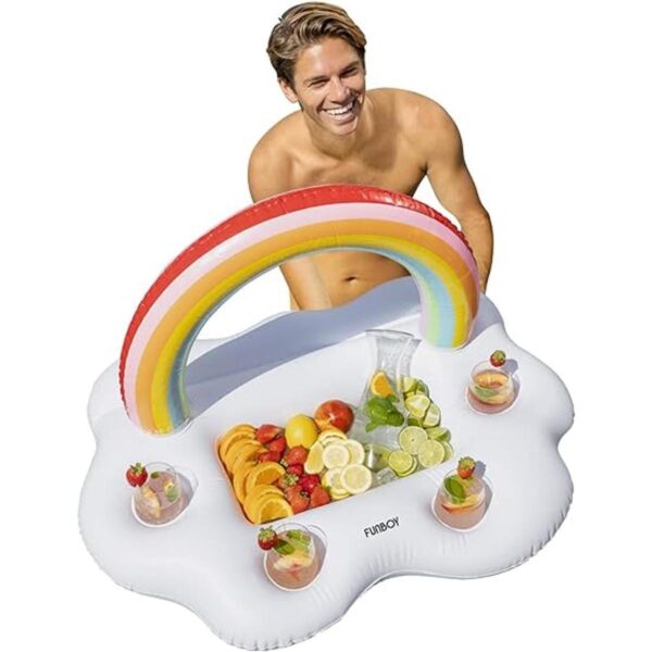 FUNBOY Soporte inflable gigante para bebidas de nube arco_1