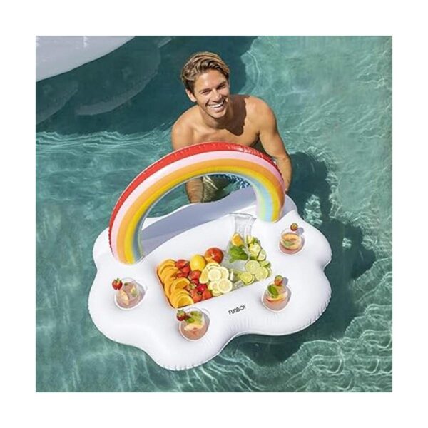 FUNBOY Soporte inflable gigante para bebidas de nube arco_4