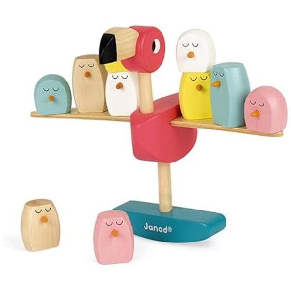 Janod Juego de equilibrio de madera Zigolos Flamenco A_2