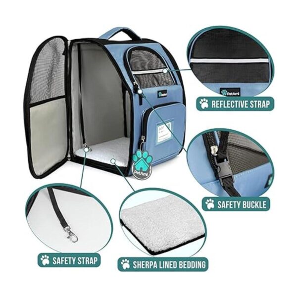 PetAmi Mochila de lujo para mascotas para gatos y perros_3