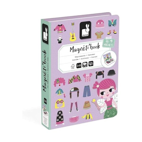 Janod MagnetiBook J02718 Juego de disfraces magnéticos_2
