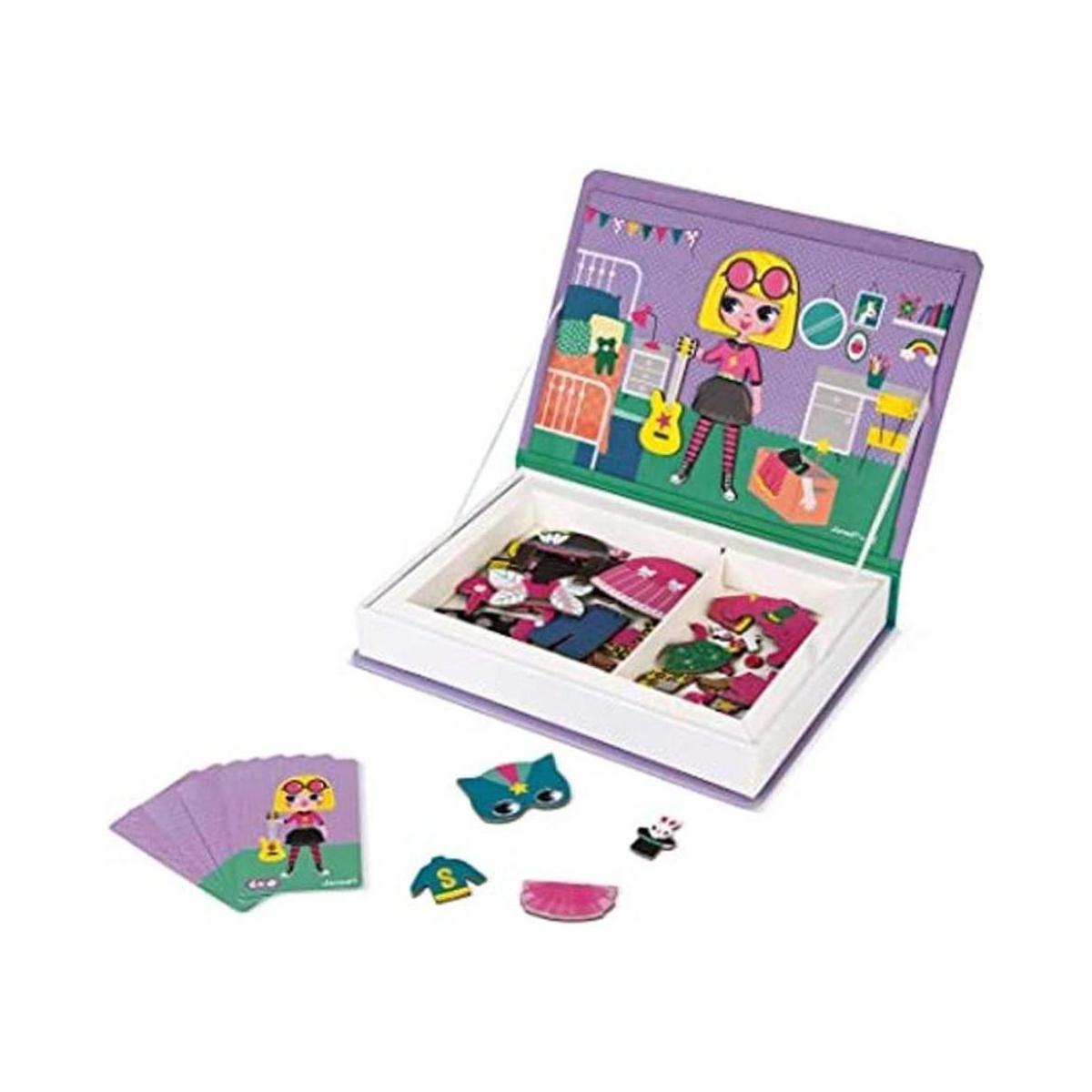 Janod MagnetiBook J02718 Juego de disfraces magnéticos