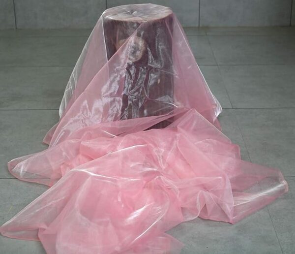Paquete de 10 yardas de tela de organza transparente para