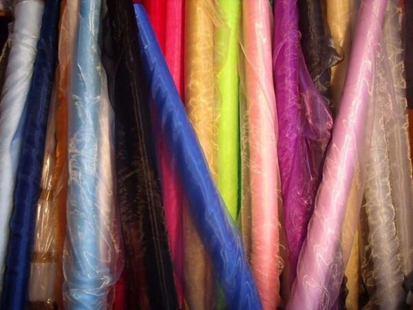 Paquete de 10 yardas de tela de organza transparente para