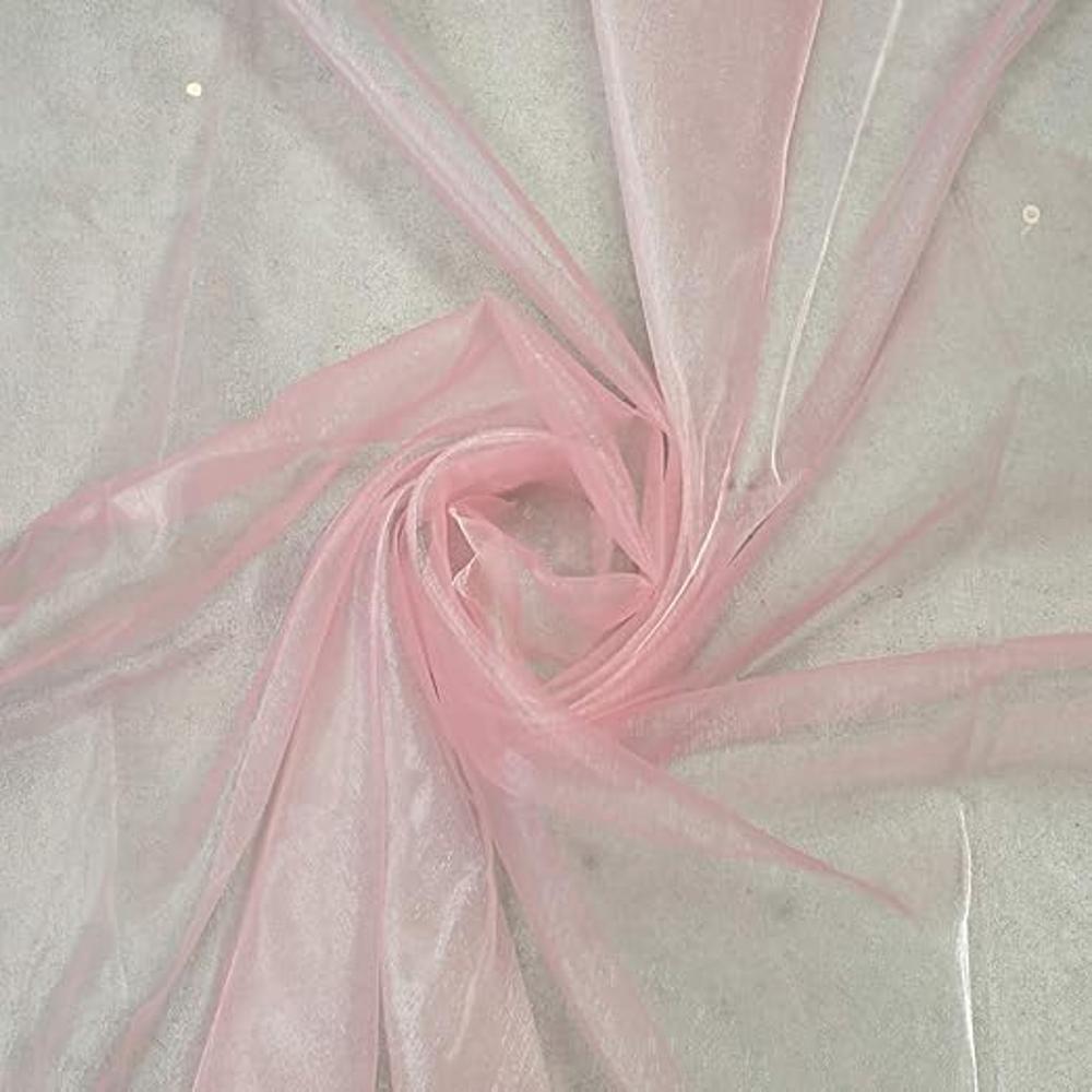 Paquete de 10 yardas de tela de organza transparente para
