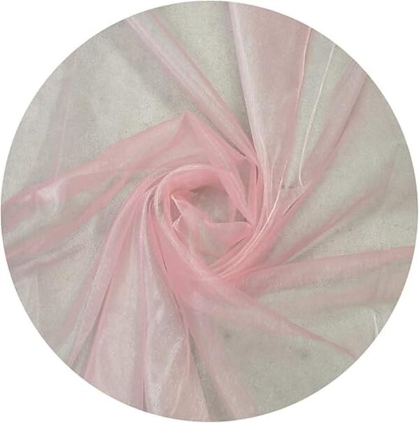 Paquete de 10 yardas de tela de organza transparente para