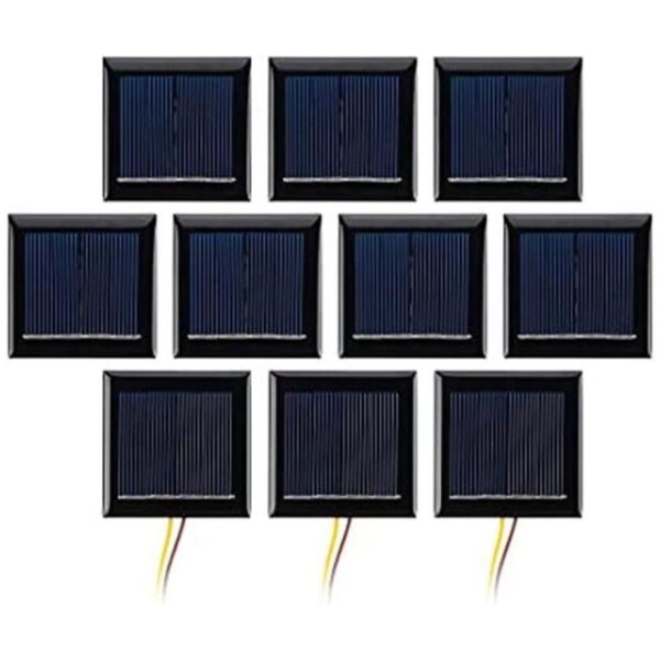 Aoshike 10 unidades de 2 V 130 mA micro paneles solares