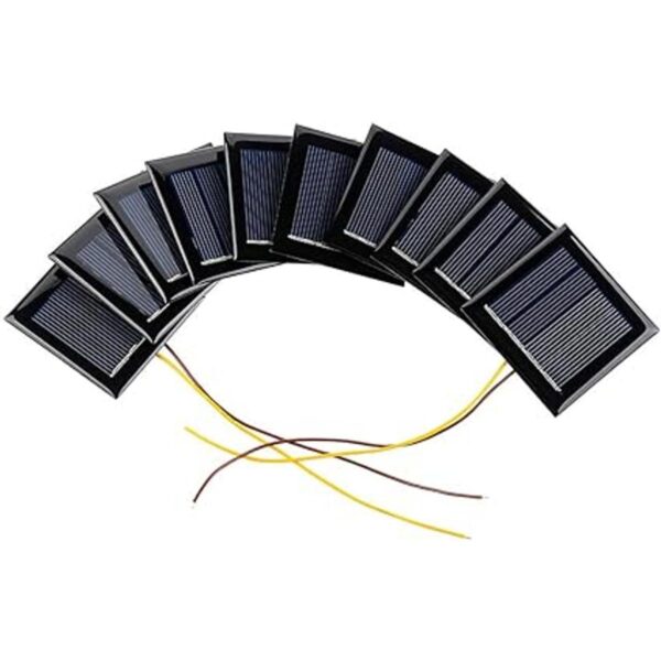 Aoshike 10 unidades de 2 V 130 mA micro paneles solares