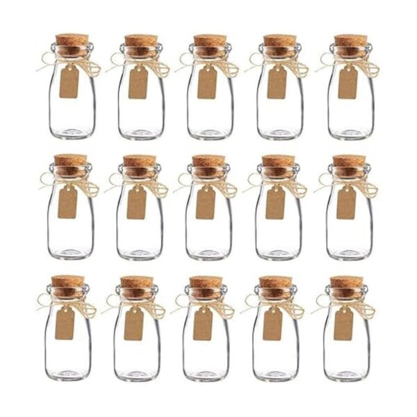 Bodosac Awtlife 15 tarros de cristal vintage con tapas de