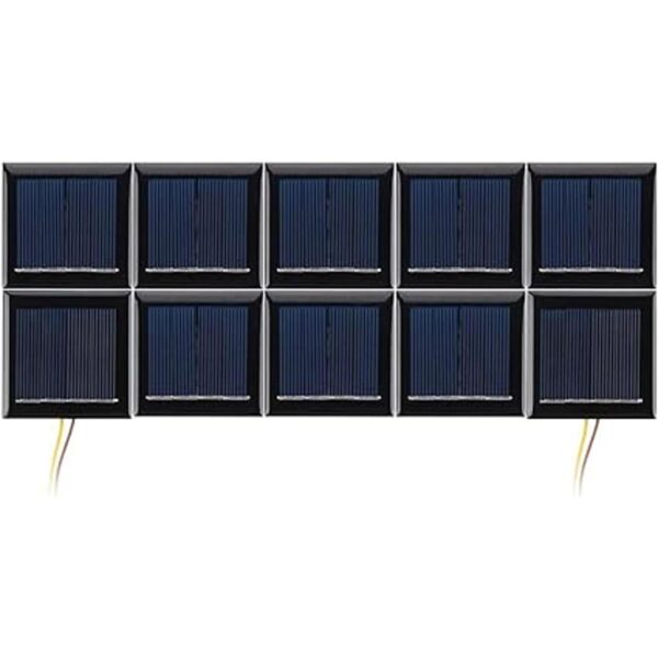 Aoshike 10 unidades de 2 V 130 mA micro paneles solares
