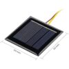Aoshike 10 unidades de 2 V 130 mA micro paneles solares