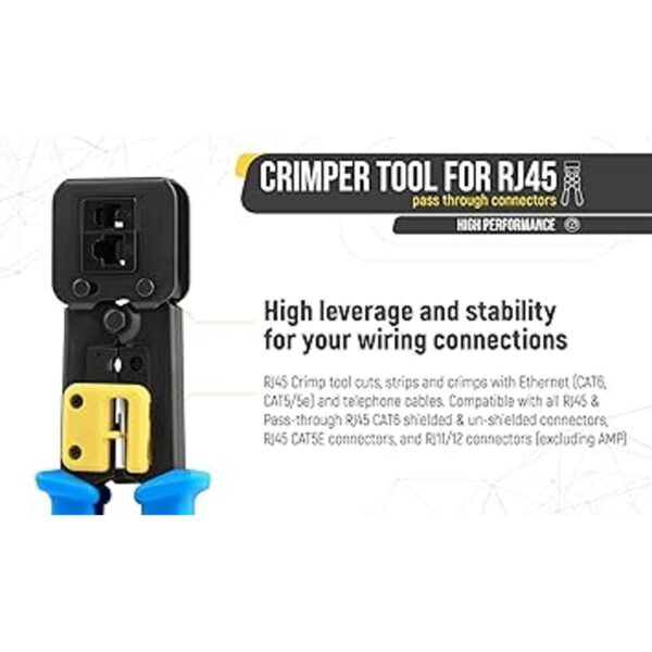 Herramienta de crimpado EMS RJ45 para el extremo del