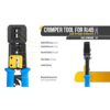 Herramienta de crimpado EMS RJ45 para el extremo del