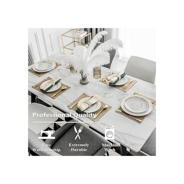 Home Brilliant Manteles individuales de lino_3