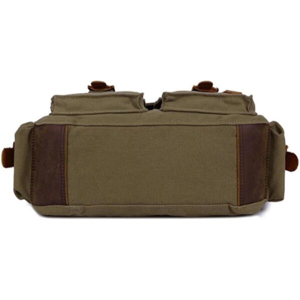 Jonon Bolsa de mensajero de lona vintage para hombre_4