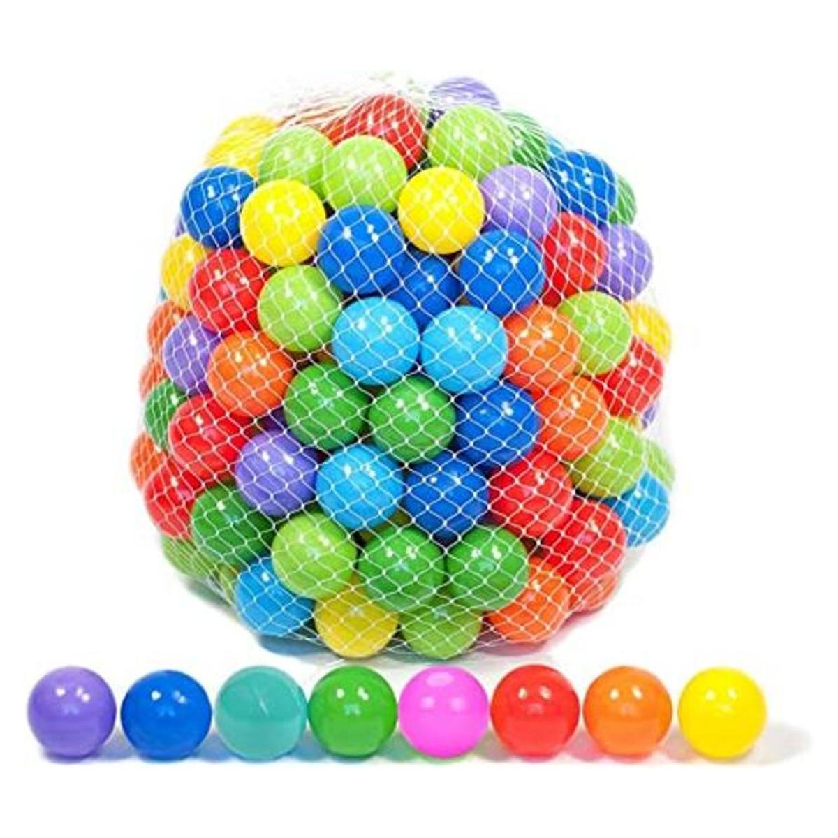 Playz Pelotas plásticas suaves de juguete con 8 colores