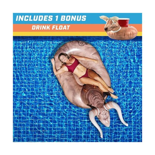 GoFloats Giant Inflatable Buckin Bull Grab Summer by The