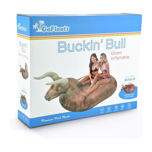 GoFloats Giant Inflatable Buckin Bull Grab Summer by The
