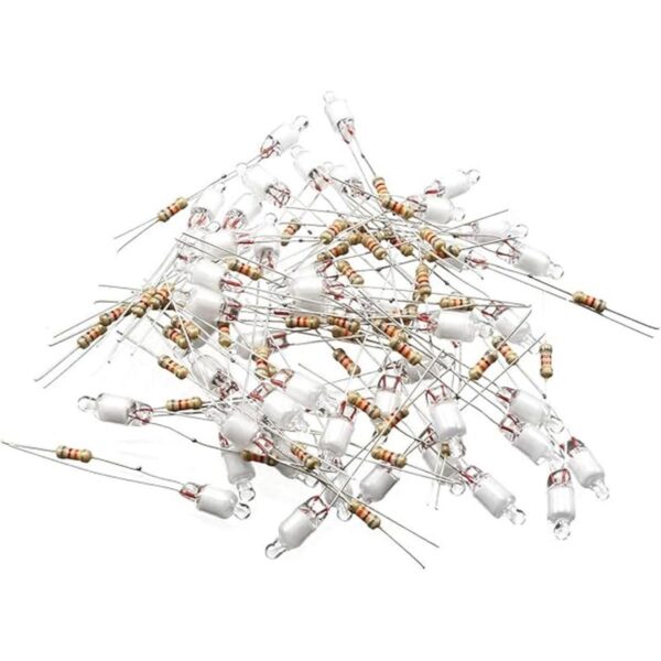 Uxcell 50pcs F5 0.197x0.512 in luz verde brillante neón_1