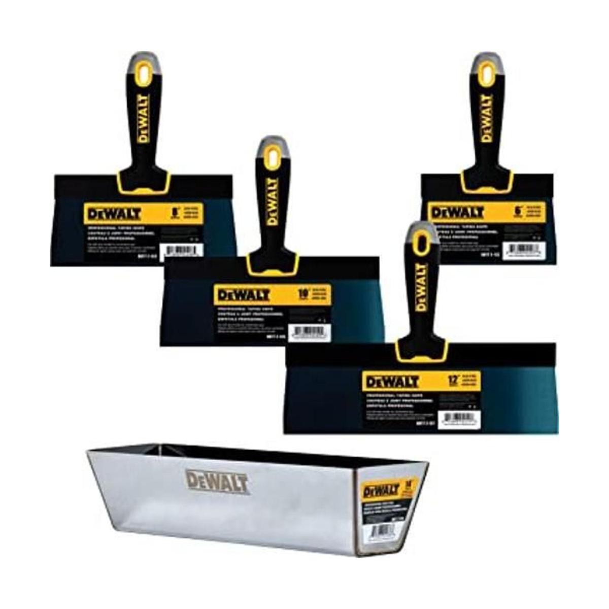 DEWALT Juego de cuchillos de acero azul