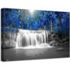 Nachic Wall Forest Pictures Lienzo impreso en blanco y_1