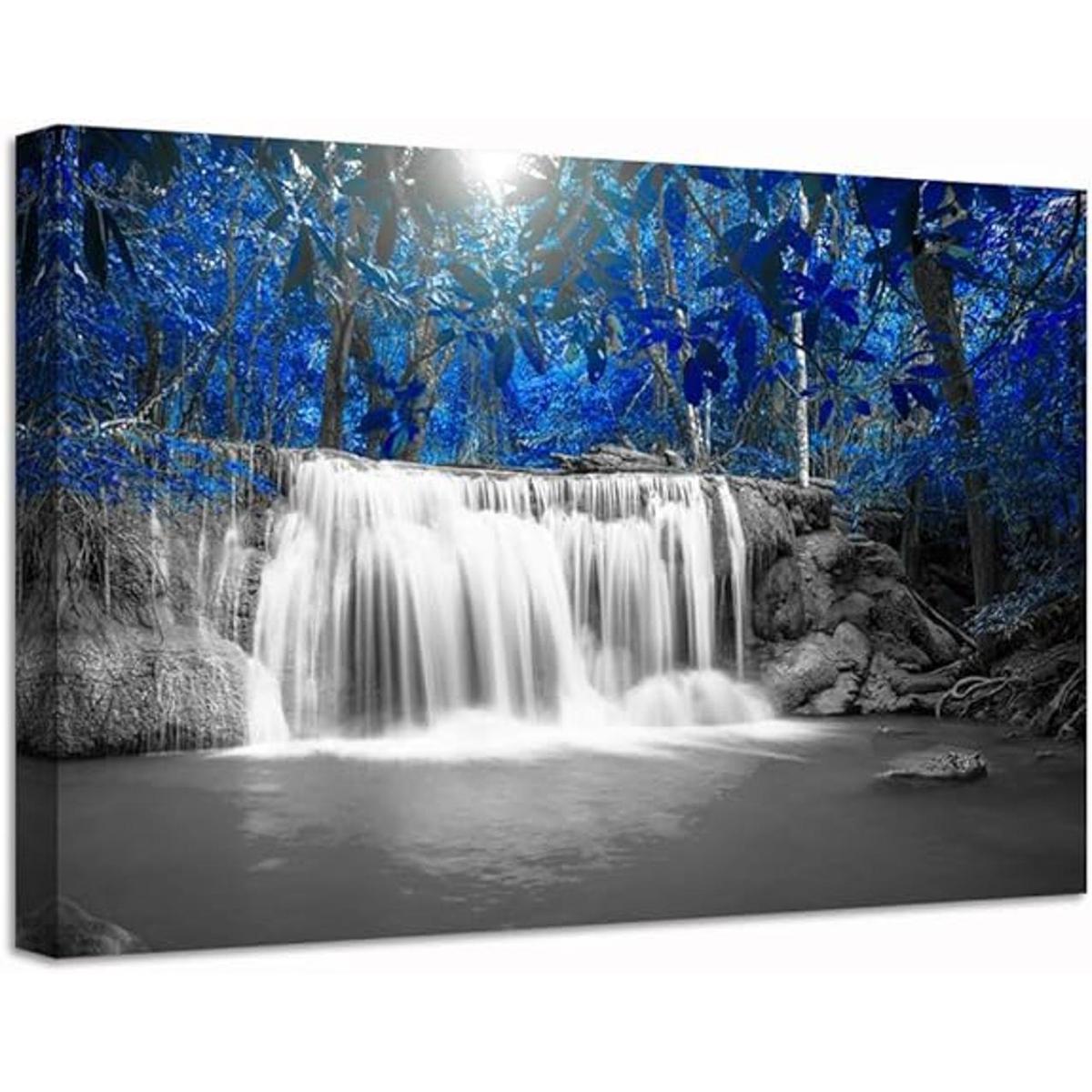 Nachic Wall Forest Pictures Lienzo impreso en blanco y