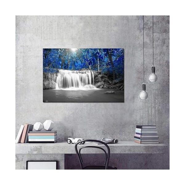 Nachic Wall Forest Pictures Lienzo impreso en blanco y_2