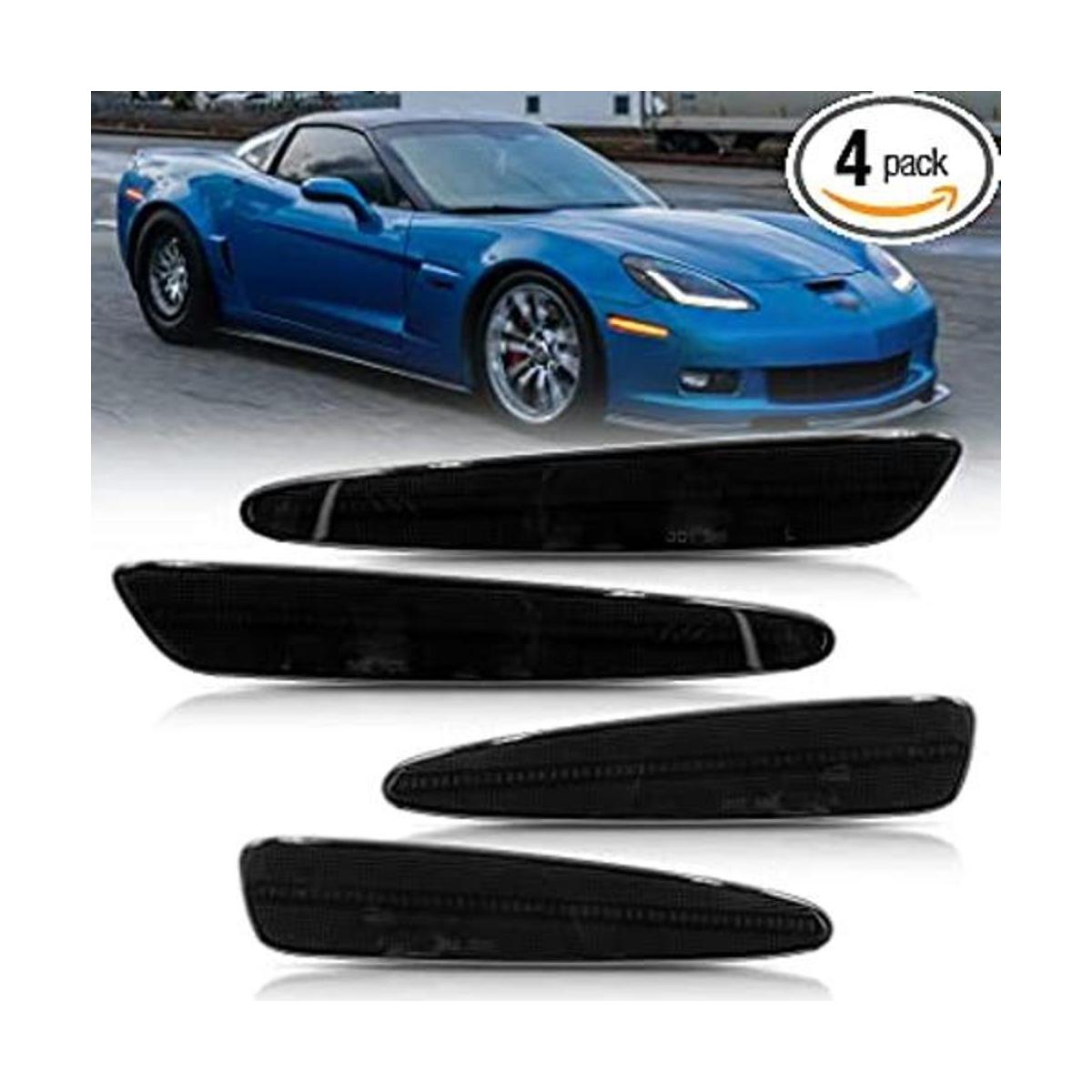 NSLUMO Luces LED laterales para Chevy Corvette C6 Z06 ZR1
