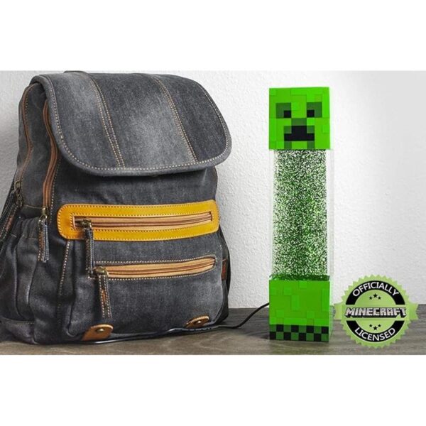 Minecraft Creeper Luz de movimiento con purpurina_3