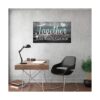 Lienzo con citas inspiradoras para pared diseño rústico_5