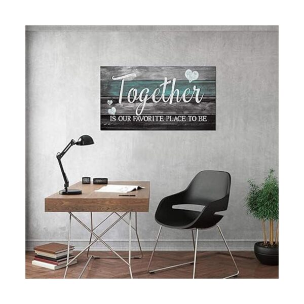 Lienzo con citas inspiradoras para pared diseño rústico_5