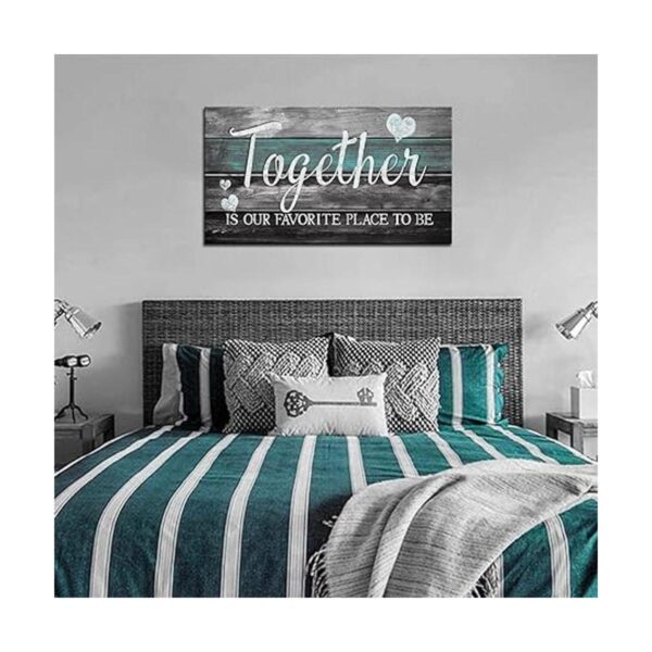 Lienzo con citas inspiradoras para pared diseño rústico_3