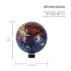Alpine Corporation HGY120 Globo de mosaico de sol y luna_3