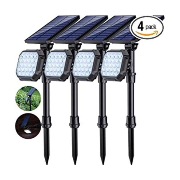 JSOT Luces solares para exteriores 700 lúmenes luces_1