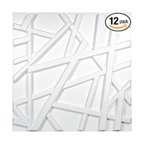 Art3d A10045 Paneles de pared 3D color blanco