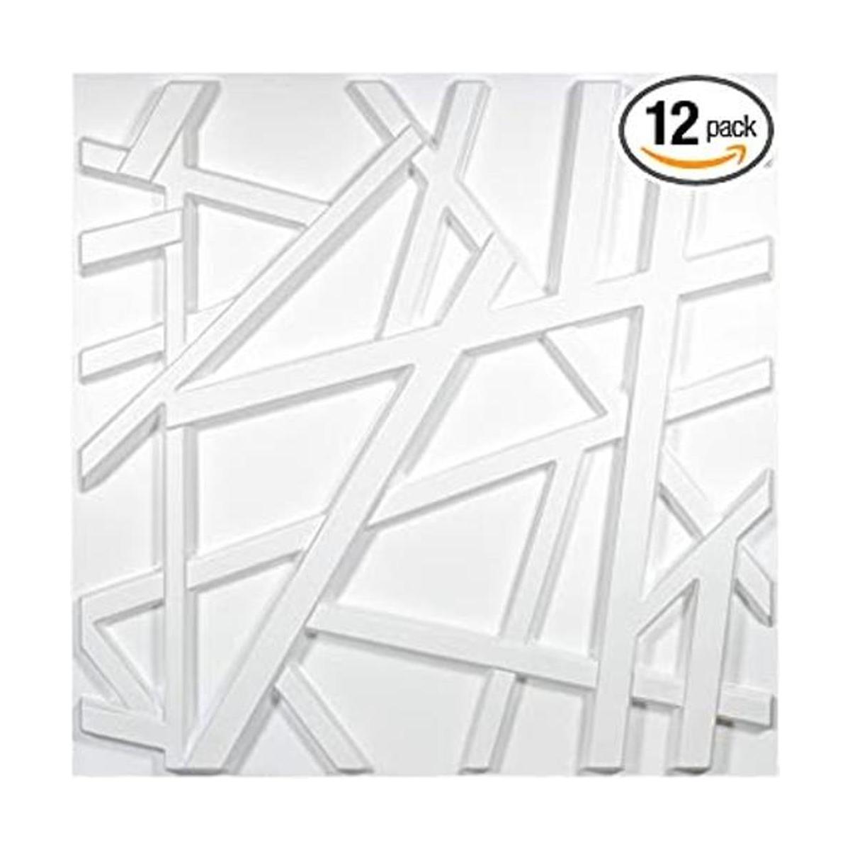 Art3d A10045 Paneles de pared 3D color blanco