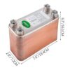 BestEquip Intercambiador de calor de 3 x 7.5 pulgadas 60