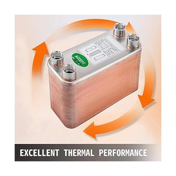 BestEquip Intercambiador de calor de 3 x 7.5 pulgadas 60