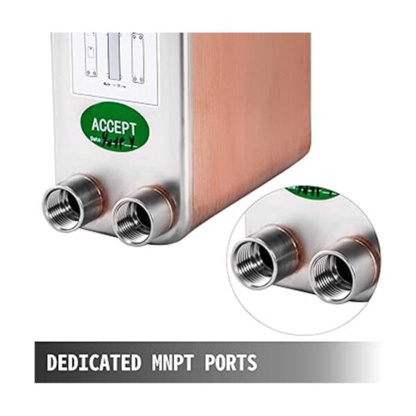 BestEquip Intercambiador de calor de 3 x 7.5 pulgadas 60