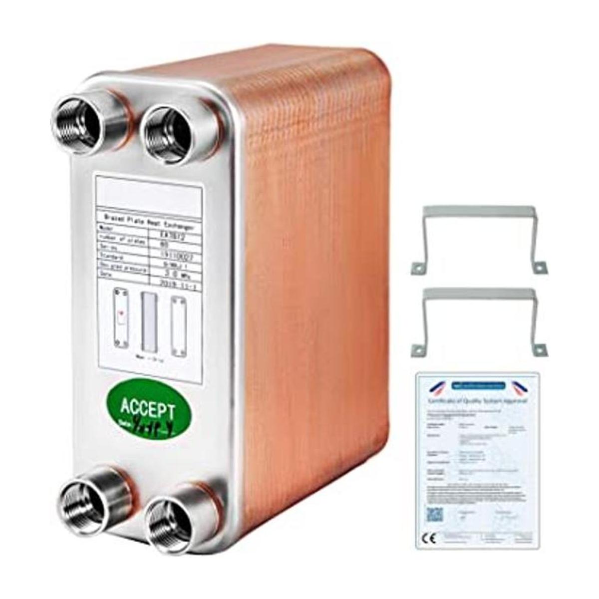 BestEquip Intercambiador de calor de 3 x 7.5 pulgadas 60