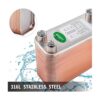 BestEquip Intercambiador de calor de 3 x 7.5 pulgadas 60