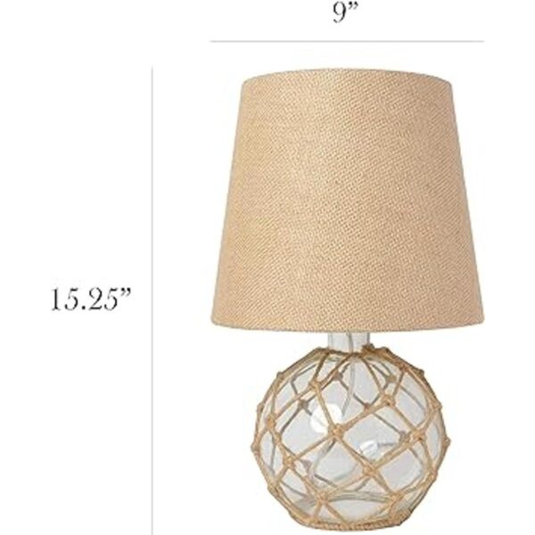 Elegant Designs LT1050CLR Lámpara de mesa de cristal de_4