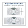Shinic Ventilador de ventana doble de 9 pulgadas con_4